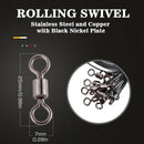 AMYSPORTS 20pcs/Pack Stainless Fishing Leaders Steel Saltwater 20inch 120lb