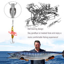 AMYSPORTS 50pcs/Pack Fishing Ball Bearing Swivels with Coastlock Snap (black)