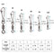 200pcs/Pack Fishing Rolling Swivel with Hooked Snap(Sliver)