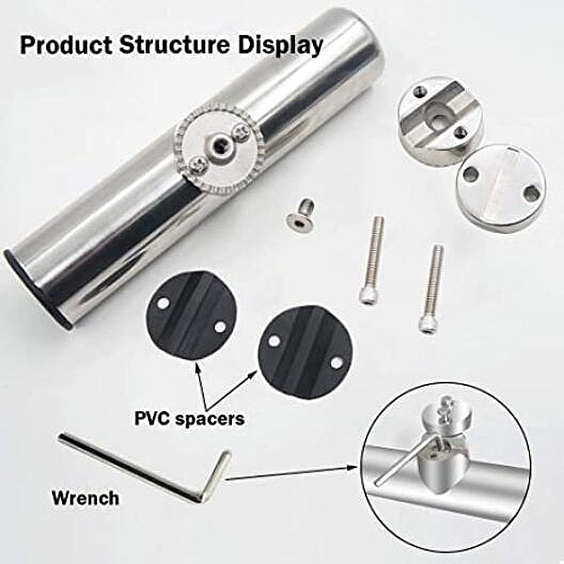 fishing rod holders for 1 1 2 inch rail XinKunmarine Pack Mount, Stainless Steel Clamp on Holder for Marine, Pontoon, Jon Boat (Fit 1" to 1"- 1/4" Rail) : Sports & Outdoors Designed for flexibility Sea Dog Rail Mount Fishing