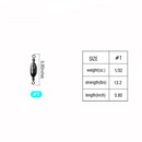 AMYSPORTS 10-20pcs/pack Saltwater Fishing Sinker with Swivel Rolling