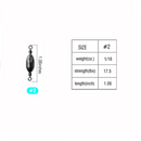 AMYSPORTS 10-20pcs/pack Saltwater Fishing Sinker with Swivel Rolling