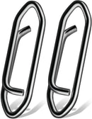 AMYSPORTS 50pcs/pack High Strength Fishing Snap Saltwater Stainless Connector  Swivels (Black)