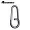 AMYSPORTS 50pcs/Pack Stainless Steel Fishing Snap Freshwater (Black)