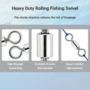 AMYSPORTS 15-50pcs/Pack Lure Connector Swivels Fishing SUS304