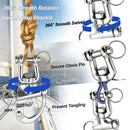 AMYSPORTS 1-2pcs Quick Release Clevis Snap Shackle