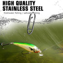 AMYSPORTS 50pcs/pack High Strength Fishing Snap Saltwater Stainless Connector  Swivels (Black)