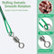 AMYSPORTS 60pcs/Pack Stainless Fishing Leaders Tackle Rolling Swivel Duo Lock Snap Black Nickel