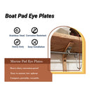 AMYSPORTS 4-6pcs Marine Hardware Pad Eye Plates