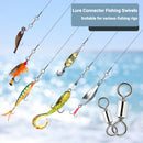 AMYSPORTS 15-50pcs/Pack Lure Connector Swivels Fishing SUS304