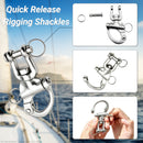 AMYSPORTS 1-2pcs Quick Release Clevis Snap Shackle