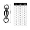 AMYSPORTS 25pcs/Pack Ball Bearing Rolling Fishing Swivel with Split Ring (Black)