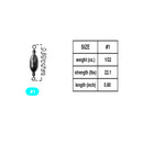 AMYSPORTS 10-20pcs/pack Saltwater Fishing Sinker with Swivel Rolling