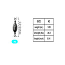 AMYSPORTS 10-20pcs/pack Saltwater Fishing Sinker with Swivel Rolling