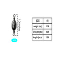 AMYSPORTS 10-20pcs/pack Saltwater Fishing Sinker with Swivel Rolling
