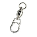 AMYSPORTS 4-6pcs Fishing Ball Bearing Swivel with Stainless Steel Snap (White)