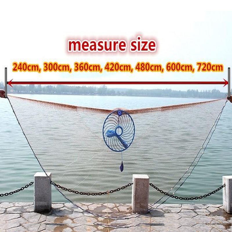 Throw Catch Fishing Net with big ring