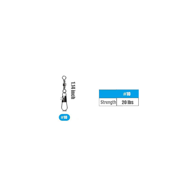 Fishing Barrel Swivel With Interlock Snap, Barrel Swivel