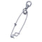 AMYSPORTS 10pcs/Pack Fishing Swivel Snaps with Hangers (White)