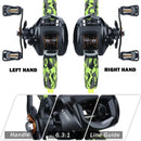 Sougayilang Baitcasting Fishing Combo Gear Ratio 6.3:1
