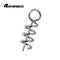 AMYSPORTS 50pcs/Pack Fishing Swivel Snaps Spring Lock (White)