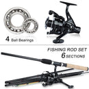 Sougayilang Spinning Fishing Combo Gear Ratio 5.2:1 (Black)
