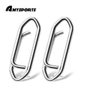 AMYSPORTS 50pcs/pack High Strength Fishing Snap Saltwater Stainless Connector Snaps Swivels