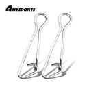 AMYSPORTS 100pcs/Pack Fishing Rolling Swivels with Strong Snap