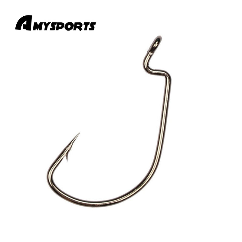 AMYSPORTS 50pcs/Pack Worm Hook