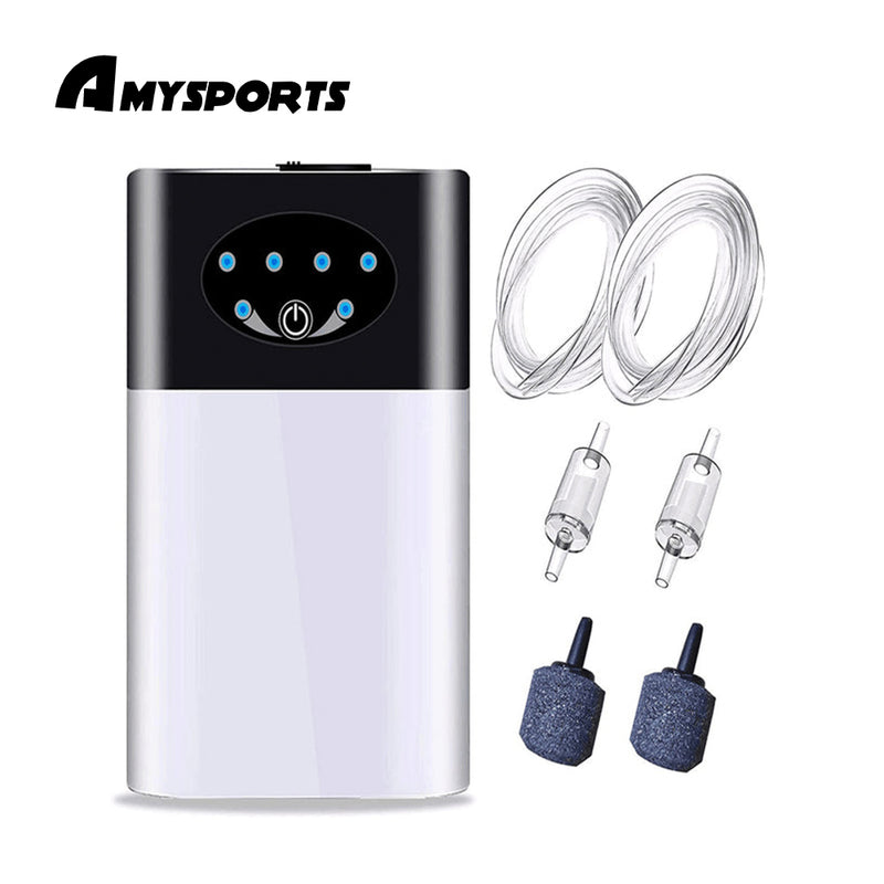 AMYSPORTS Fishing Air Pump With Double Outlet