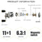 Sougayilang Baitcasting Fishing Combo Gear Ratio 6.3:1