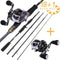 Sougayilang Casting Fishing Combo Gear Ratio 6.3:1