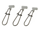 10pcs/Pack Fishing Swivel Snaps with Plastic Head （White）