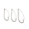AMYSPORTS 100pcs/Pack Weedless Hook