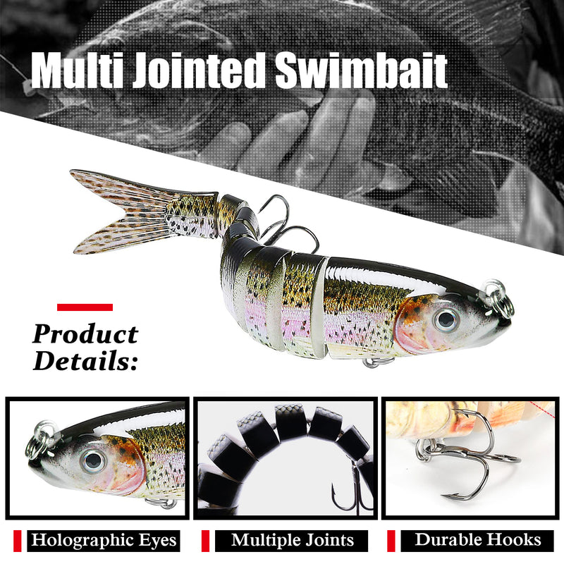 AMYSPORTS Multi Segments Jointed Lure Set JM-034 3Pcs