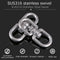 AMYSPORTS 1pcs Rotating stainless steel metal fittings Can swivel joint metal fittings