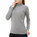 WOLFONROAD 1/4 Zipper Pullover Tops Womens  Shirts