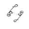 AMYSPORTS 50pcs/Pack Fishing Swivel Snaps with Fastlock Clips (White)
