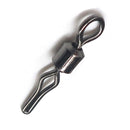 AMYSPORTS 500pcs/Pack Fishing Rolling Swivels with Side Clip (Black)