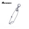 AMYSPORTS 10pcs/Pack Fishing Swivel Snaps with Hangers (White)