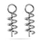 AMYSPORTS 50pcs/Pack Fishing Swivel Snaps Spring Lock (White)