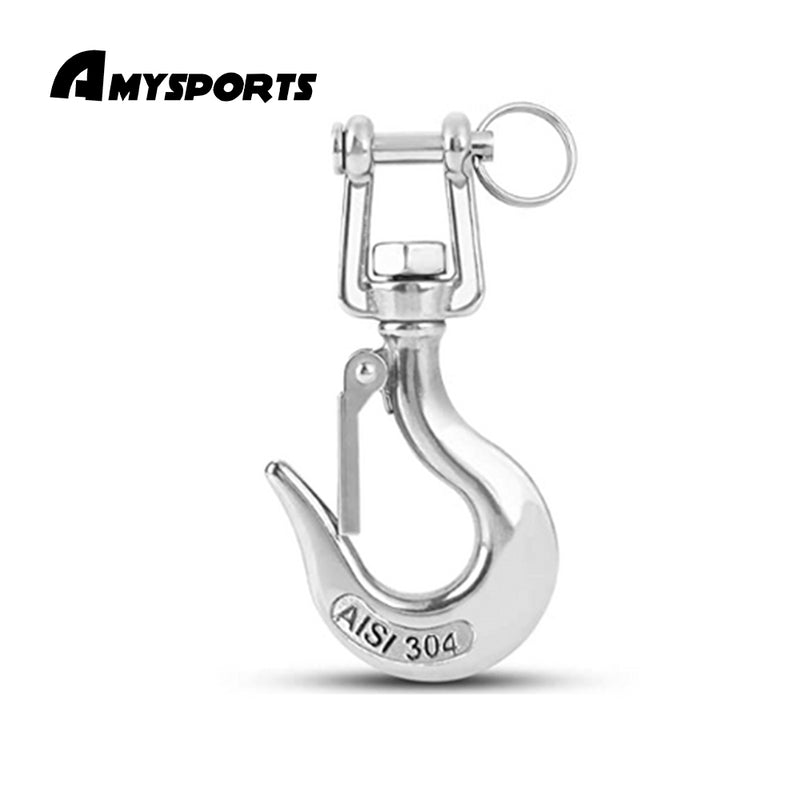 AMYSPORTS 1pcs Heavy Duty Slip Hook Load Tow Chain Clevis Hook