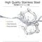 AMYSPORTS 2-8pcs Bow-shaped D shackle stainless steel fittings