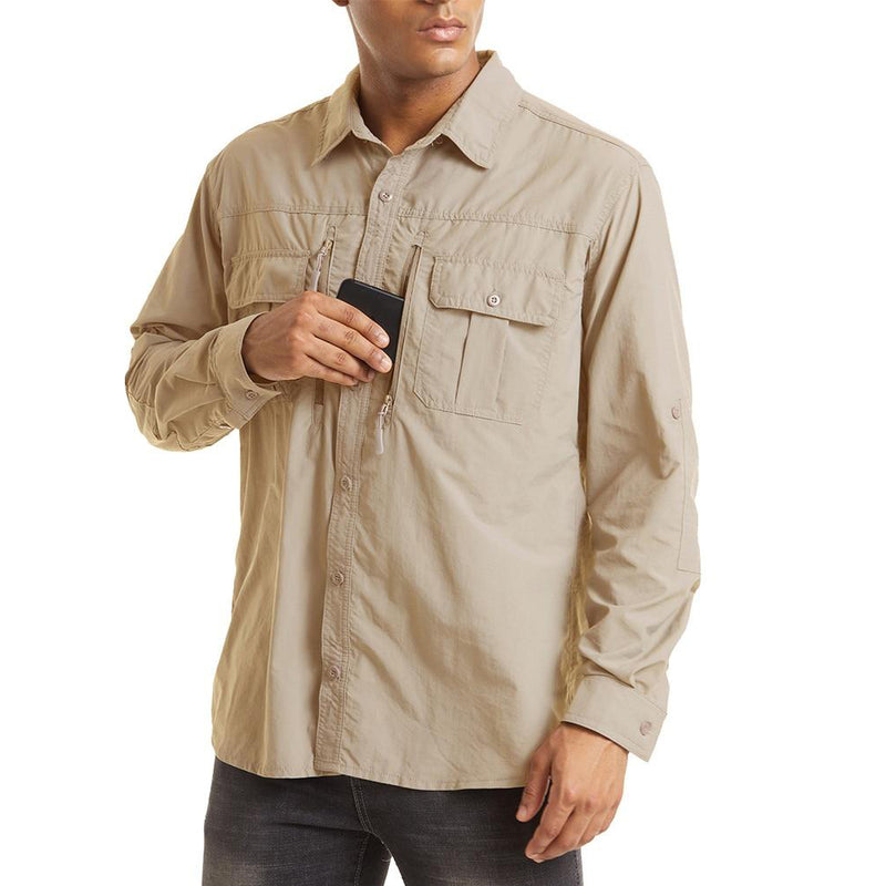 WOLFONROAD Men's  Quick Drying Tactical Shirt