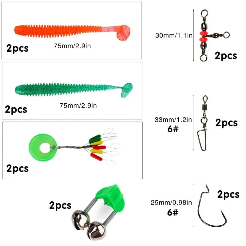 Sougayilang Spinning Fishing Combo Gear Ratio 5.2:1