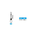 AMYSPORTS 25pcs/50pcs Fishing Barrel Swivel With Interlock Snap (Black)