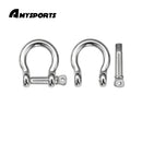 AMYSPORTS 2-8pcs Bow-shaped D shackle stainless steel fittings