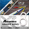 AMYSPORTS 25pcs/Pack Fishing Rolling Swivels with Jigging Ring Kit Snap