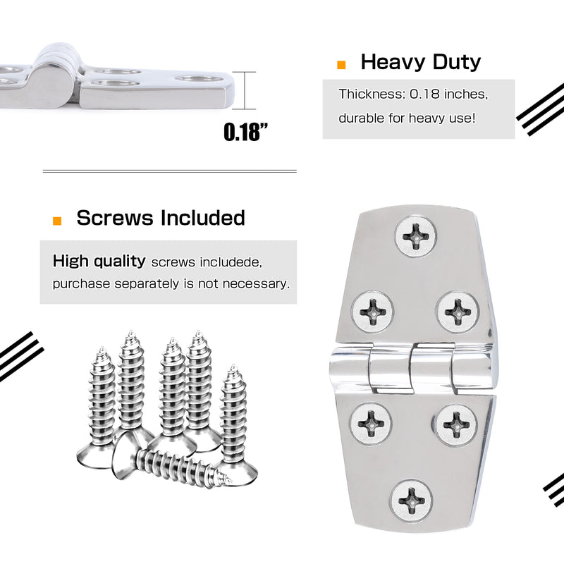 AMYSPORTS Marine Hinge 38*76mm 2Pcs