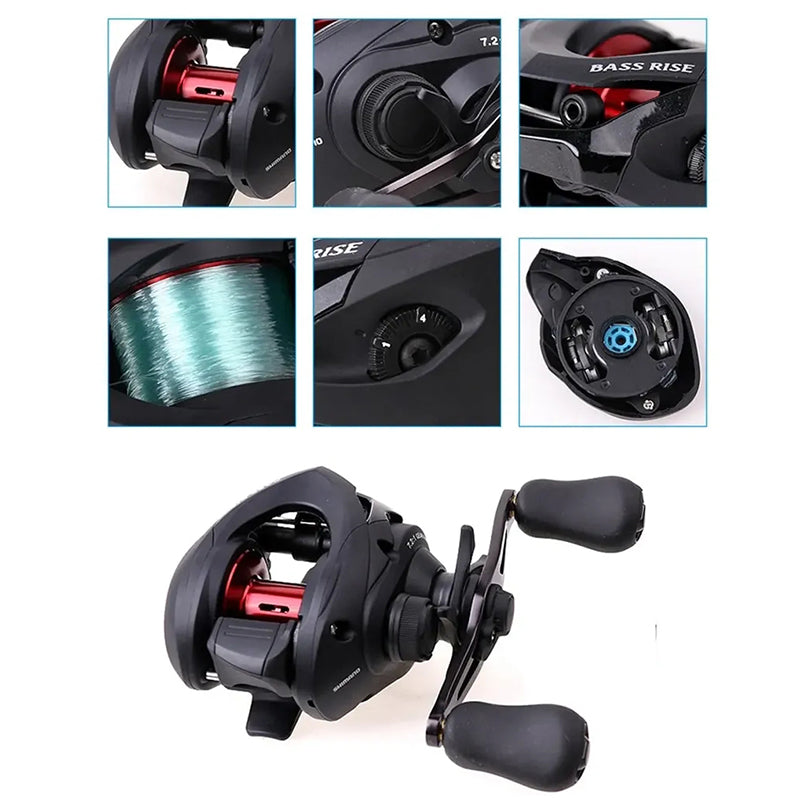 SHIMANO BASS RISE Baitcasting Fishing Reel Gear Ratio 7.2:1